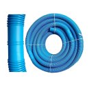 Schwimmbadschlauch Poolschlauch blau Ø32mm mit Muffen, Abstand 1,10m Meterware Schwimmbadschlauch Spiralschlauch Pool-Flex