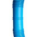 Schwimmbadschlauch Poolschlauch blau &Oslash;32mm mit Muffen, Abstand 1,10m Meterware Schwimmbadschlauch Spiralschlauch Pool-Flex