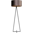 Stehleuchte Cross 1-flammig Samt Braun Ø52cm