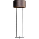 Stehleuchte Cross 1-flammig Samt Braun Ø52cm