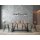 Pendelleuchte Hoseki 3-flammig Glas Schwarz-Transparent 130x28cm