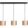 masterlight Pendelleuchte Venus 3-flammig Samt Sand 100x20cm