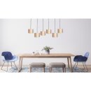 masterlight Pendelleuchte Venus 6-flammig Samt Sand 130x40cm