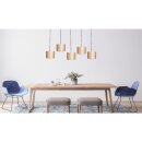 masterlight Pendelleuchte Venus 5-flammig Samt Sand 130x20cm