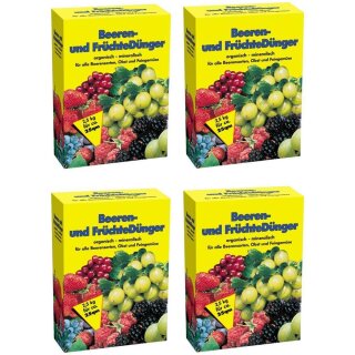 Beeren- und Früchtedünger 4x2,5 kg