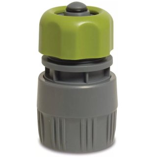 Kupplung PVC-U 15-19 mm Klemm x Klickmuffe Grau/Grün mit Wasserstop