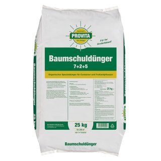 Baumschuldünger Organischer NPK-Dünger 7+2+5 25 kg Sack