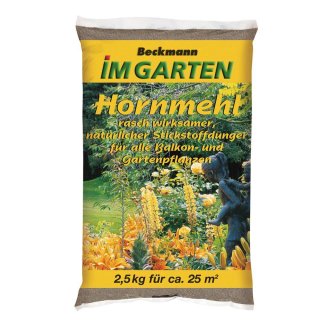 Hornmehl gedämpft Horndünger Naturdünger 2,5 kg Beutel