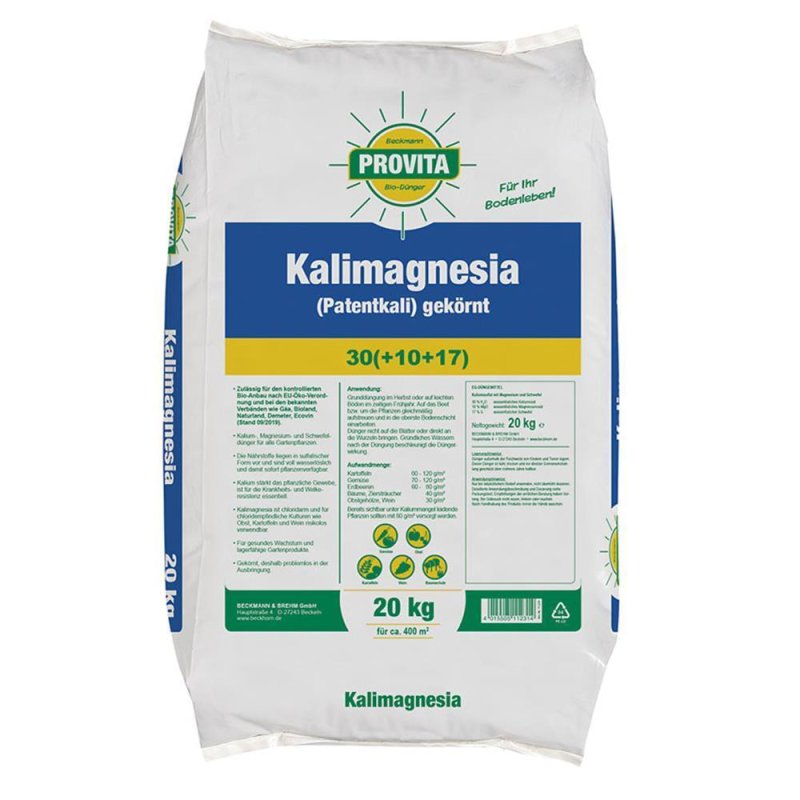 Kalimagnesia Patentkali 20 kg Sack Spezialdnger Obst/Gemse Kalidnger -  pondeo.de - Dein Onlinesho,  49,99