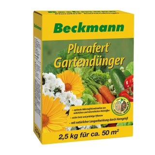 Plurafert® Gartendünger Universaldünger Volldünger 2,5 kg Karton