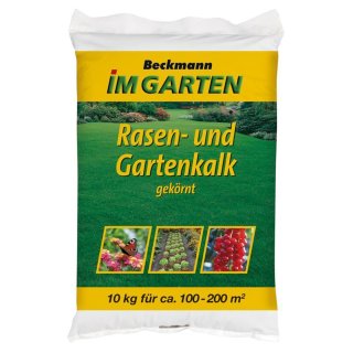 Rasenkalk Gartenkalk 10 kg Beutel Bodenhilfsstoff Bodenverbesserer