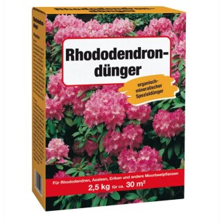 Rhododendrondünger 2,5kg Moorbeetpflanzendünger Azaleendünger