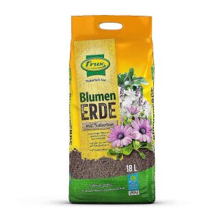 frux Blumenerde mit Naturton 18l Pflanzerde Gartenerde Pflanzenerde