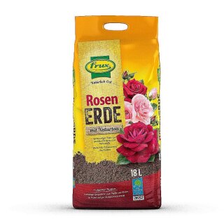 Rosenerde 18l für Kübel & Freiland Gartenerde für Kletterrosen & Beetrosen