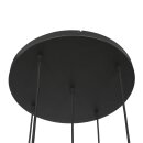 Steinhauer Pendelleuchte Bollique 5-flammig Bernstein 60x60cm