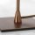 Steinhauer Tischleuchte Ancilla 1-flammig Gebürstete Bronze mit weißem Glas 12x12cm