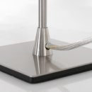 Steinhauer Tischleuchte Ancilla 1-flammig Stahl gebürstet / Glas matt 12x12cm