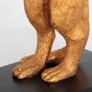 Steinhauer Tischleuchte Animaux 1-flammig Mattschwarz mit goldenen Details 20x12cm