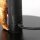 Steinhauer Tischleuchte Animaux 1-flammig Mattschwarz mit goldenen Details und schwarzem Schirm 20x20cm