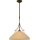 masterlight Pendelleuchte Bolzano 1-flammig Alabasterglas amber Ø40cm
