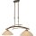 masterlight Pendelleuchte Bolzano 2-flammig Alabasterglas amber 90x30cm