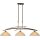 masterlight Pendelleuchte Bolzano 3-flammig Alabasterglas amber 110x30cm