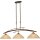 masterlight Pendelleuchte Bolzano 3-flammig Alabasterglas amber 110x30cm