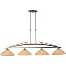 masterlight Pendelleuchte Bolzano 4-flammig Alabasterglas...