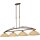masterlight Pendelleuchte Bolzano 4-flammig Alabasterglas amber 134x30cm