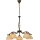 masterlight Pendelleuchte Bolzano 5-flammig Alabasterglas amber Ø63cm