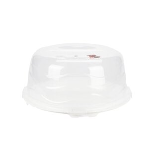 Tortenhaube weiß 33x16cm Kuchenbox Kuchenhaube Tortenbehälter Kuchenbehälter Tortenglocke