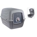 Katzenklo Katzentoilette mit Deckel und Klappe 52x40x40cm...