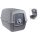 Katzenklo Katzentoilette mit Deckel und Klappe 52x40x40cm Katzen-WC anthrazit-grau