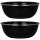 Michelino Campingschalen-Set 2-tlg. schwarz Obstschale Müslischale Schüssel 14,5cm 520ml