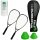 Badminton Schläger und Federball Set (Grün)