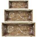 Blumentopf Blumenkasten mit Ständer Holz 3er Set