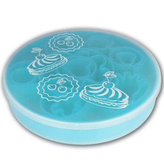 Backformset 13 teilig blau Backformen-Set Kuchenform Plätzchenform Ausstechform