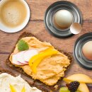 4 Stück Edelstahl Eierbecher Eierhalter stapelbar Eier Becher Egg Cup Eierständer Ständer Gastro Qualität