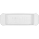 Badewannenablage ausziehbar weiß Badewannenaufsatz Tablett Badewanne 55,5-78cm Wanne