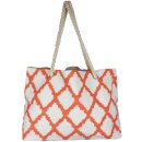 Strandtasche Einkaufstasche aus Baumwolle orange