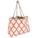 Strandtasche Einkaufstasche aus Baumwolle orange