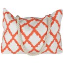 Strandtasche Einkaufstasche aus Baumwolle orange