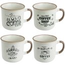 Kaffeebecher Kaffecup 300ml 4er Set
