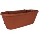 Blumenkasten Balkon terrakotta