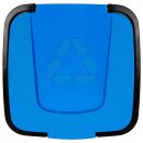 Abfalltonne Recycling 50L blau