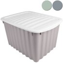 Box Wellington mit Deckel 18L Grau 40x30x23 cm