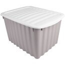 Box Wellington mit Deckel 18L Grau 40x30x23 cm