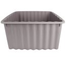 Box Wellington mit Deckel 18L Grau 40x30x23 cm