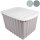 Box Wellington mit Deckel 18L Grau 40x30x23 cm
