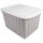Box Wellington mit Deckel 5,5L Grau 30x20x16 cm